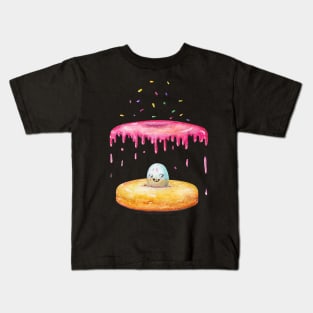 DIVISION cute watercolor donut design by shoosh Kids T-Shirt